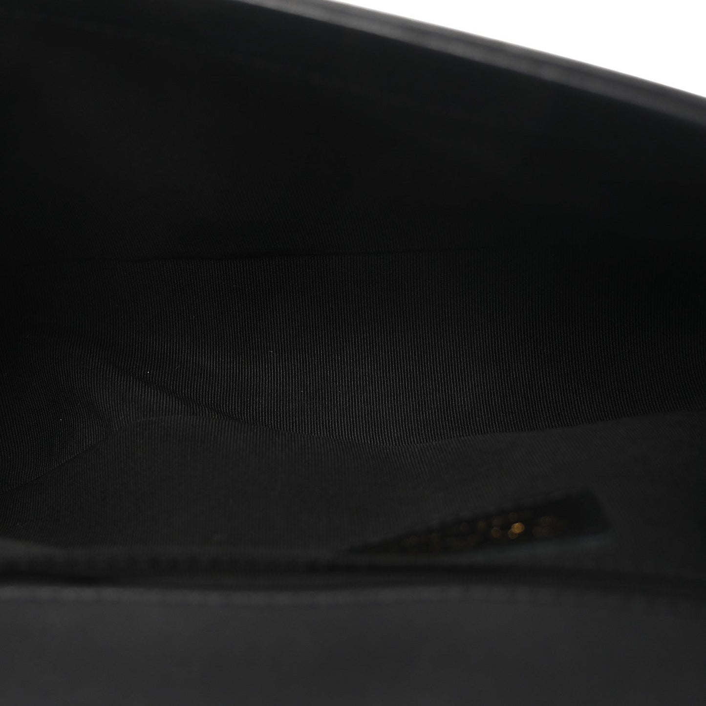 Lambskin Chevron Quilted Medium Boy Flap Black