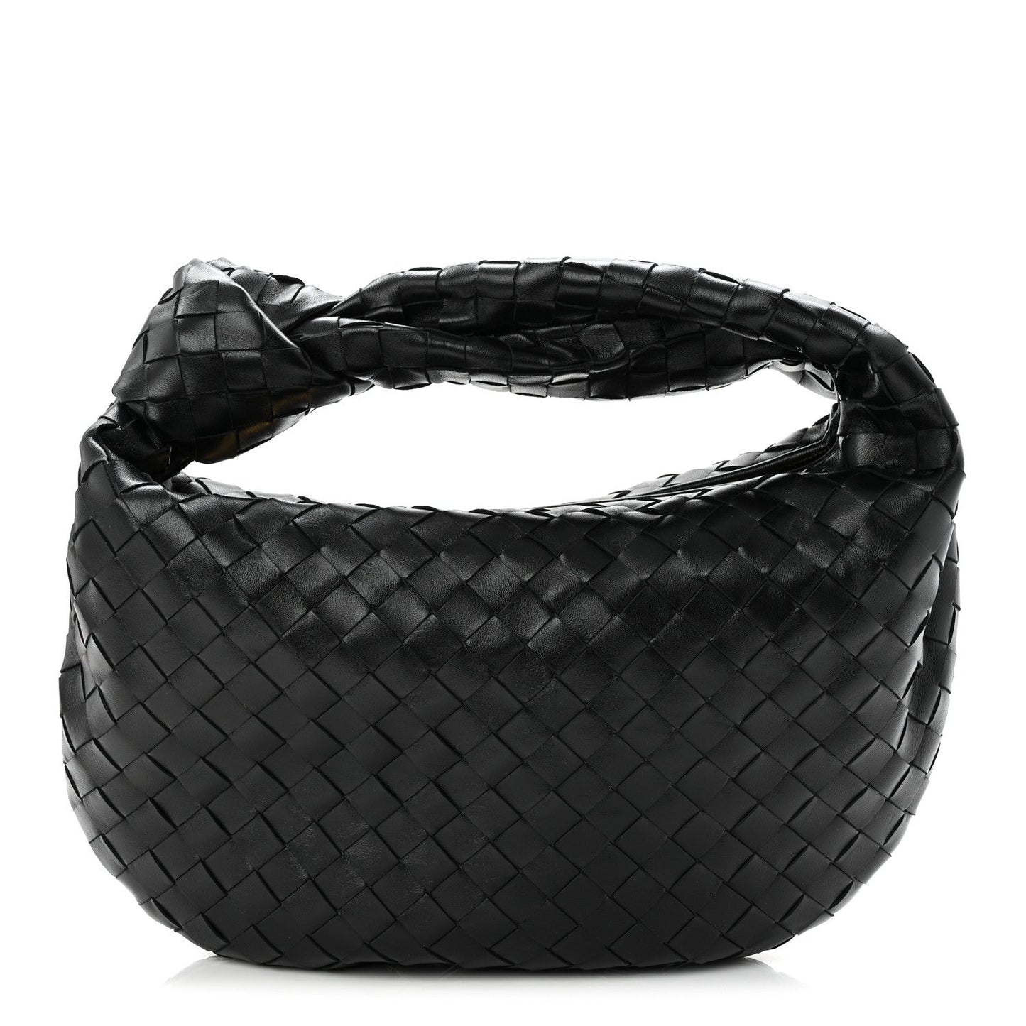 Nappa Intrecciato Teen Jodie Hobo Black
