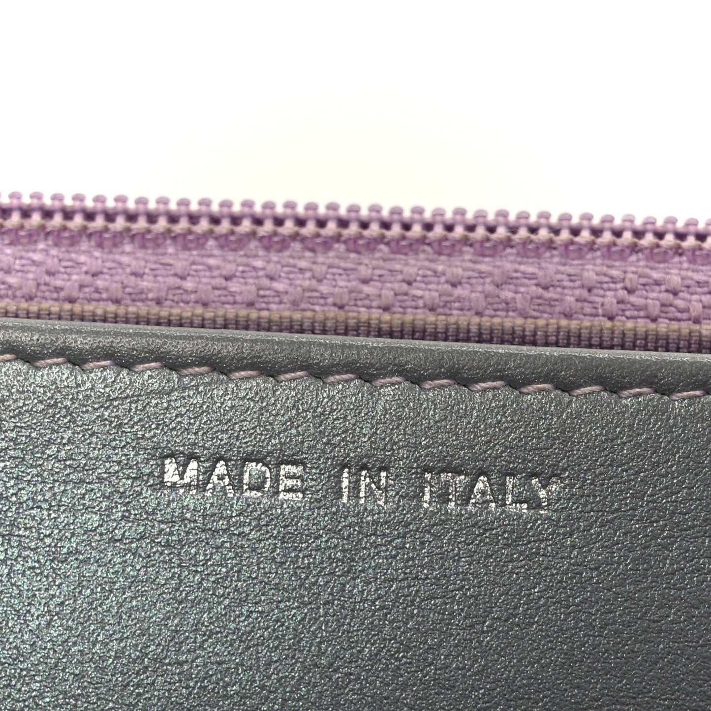 Iridescent Lambskin Quilted Reissue Wallet On Chain WOC Light Purple