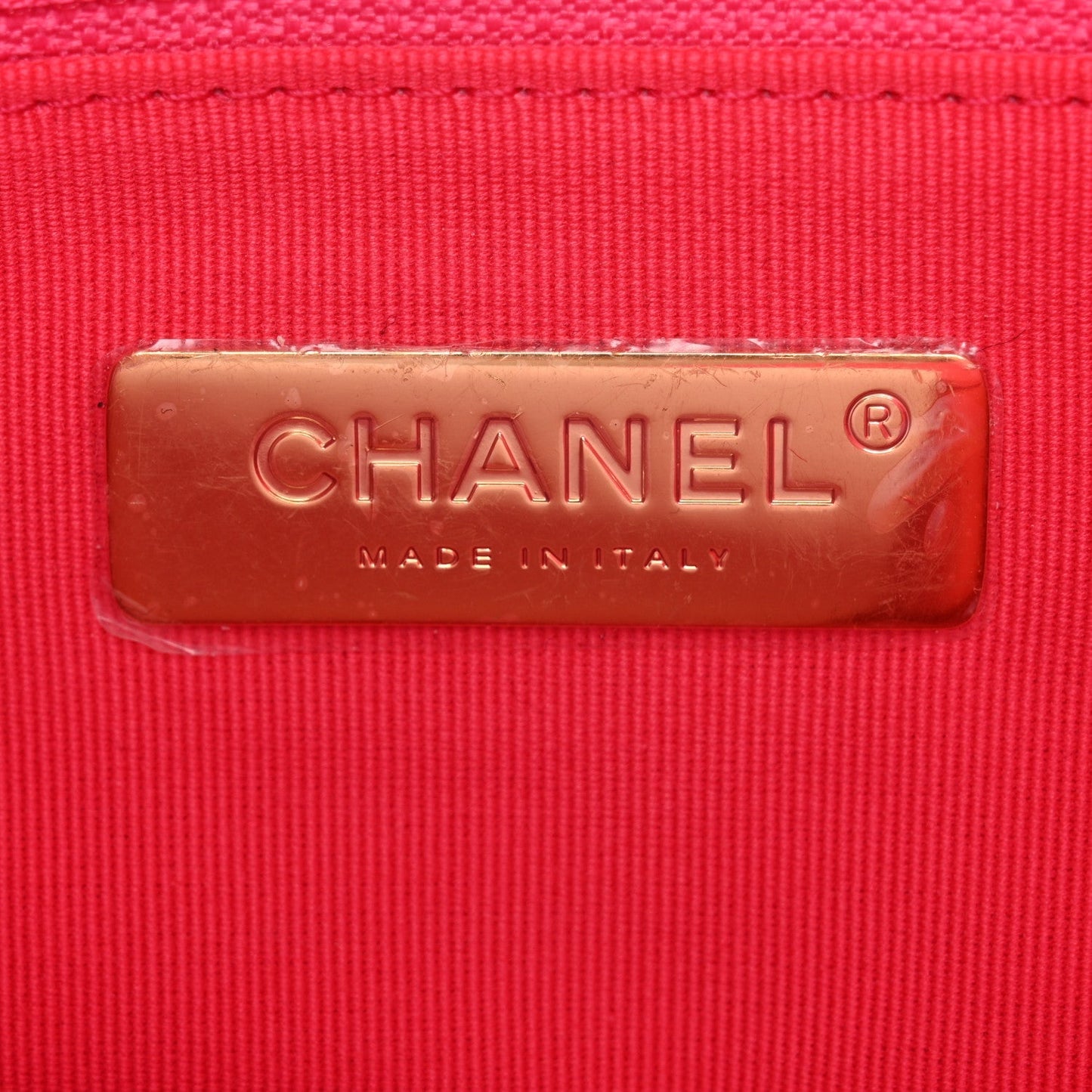 Lambskin Quilted Chanel 19 Hobo Pink