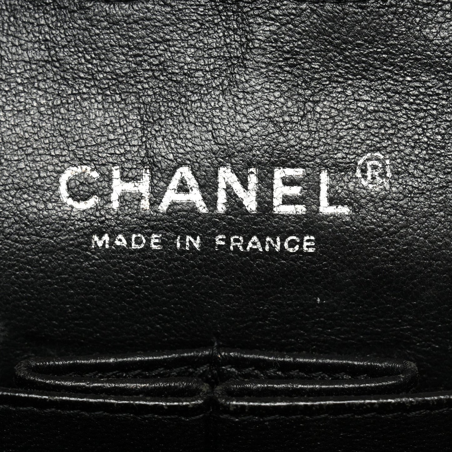 Patent Quilted Medium Double Flap Black