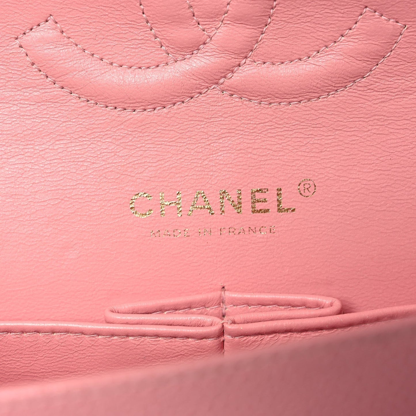Caviar Quilted Medium Double Flap Pink